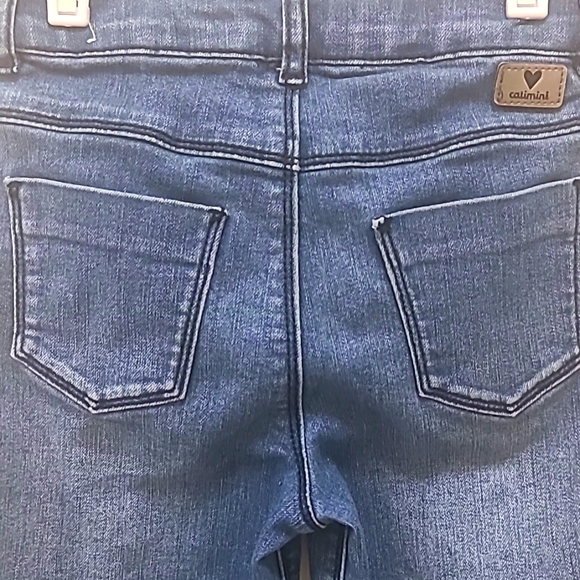 Catimini fancy jeans decorated with the leafs embroidery for a girl size… - Picture 8 of 12